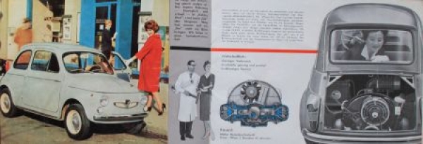Steyr-Puch 500 Modelprogram 1960 "Gluecklich jeder der ihn faehrt" Carbrochure (7875)